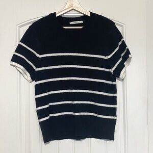 Abercrombie Crew Sweater Tee Striped